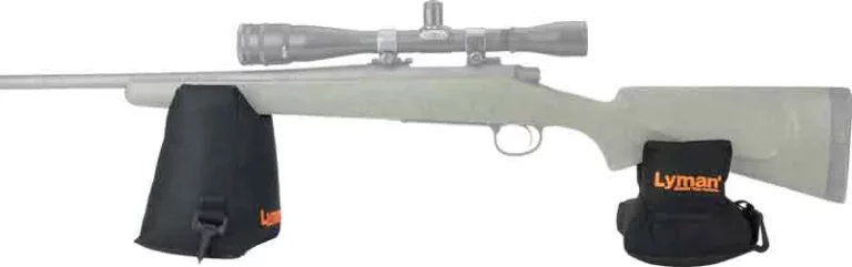 LYMAN CROSSHAIR SHOOTING BAG - COMBO FRONT & REAR BLACK NYLON - Image 2