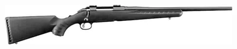 RUGER AMERICAN COMPACT 243 WIN - 18" MATTE BLACK COMPOSITE
