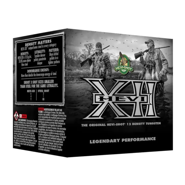 HEVI-Shot HEVI-XII Shotshells 12ga 2-3/4" 1-1/8oz 1450 fps #6 25/ct