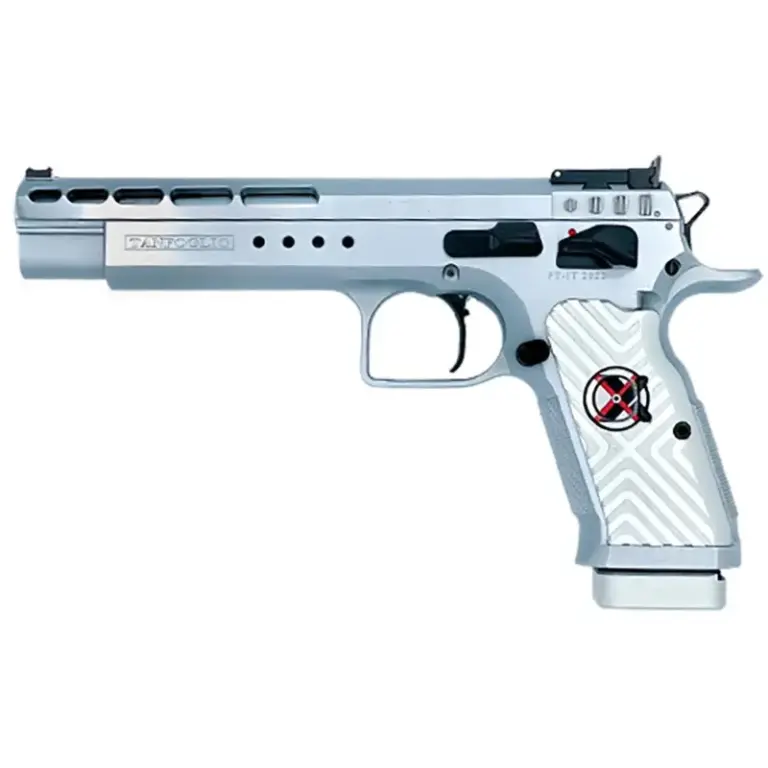 Tanfoglio Gold Match Xtreme Handgun 10mm 13/rd 6" Barrel Silver