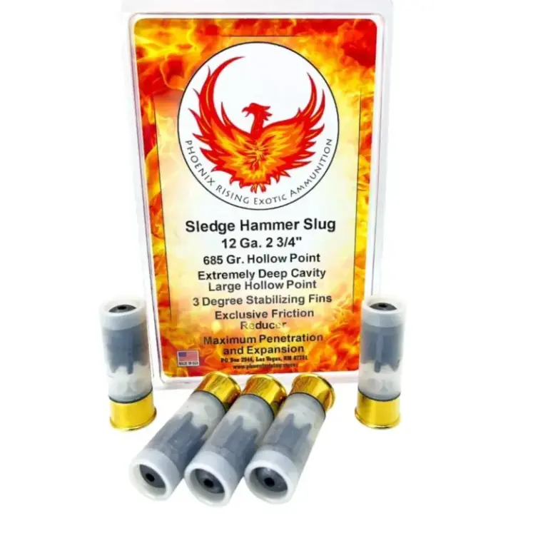 Phoenix Rising Sledge Hammer - Large HP Slug Shotshell 12ga 2-3/4" 685gr Slug 5/ct