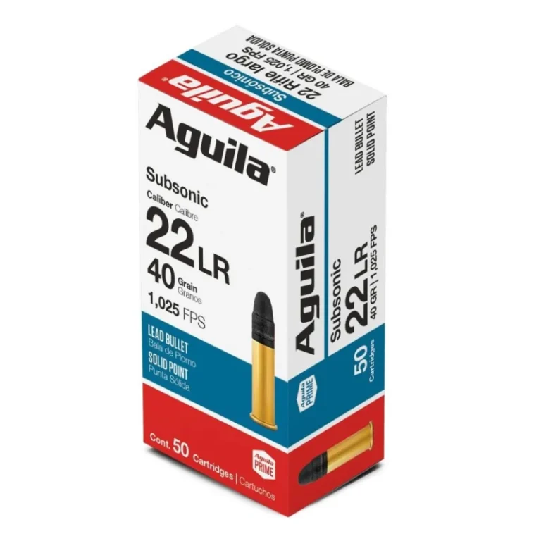 Aguila Subsonic Rimfire Ammunition .22 LR 40 gr. SP 1025 fps 50/ct
