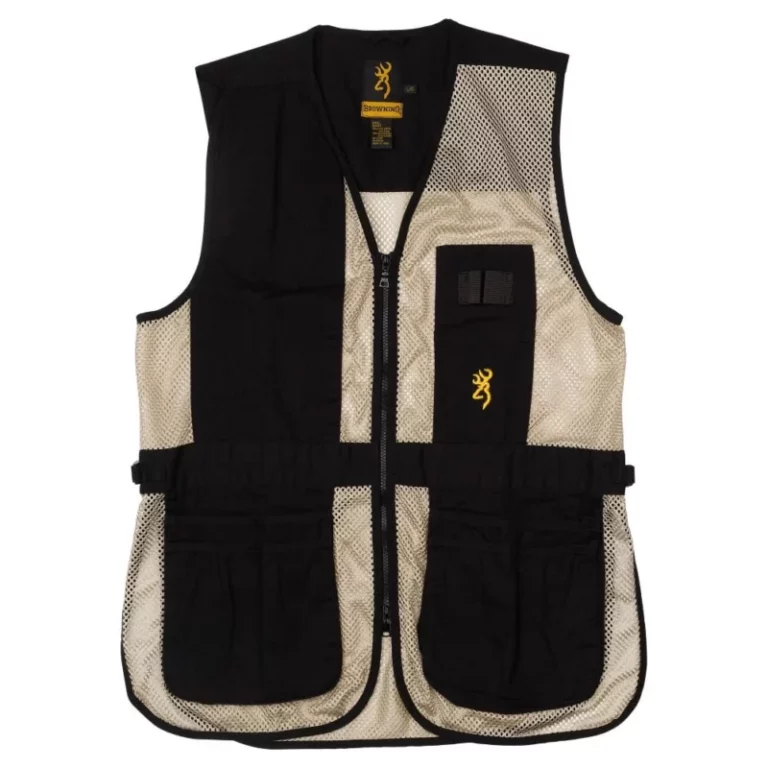 Browning Trapper Creek Mesh Shooting Vest Black and Tan 2XL