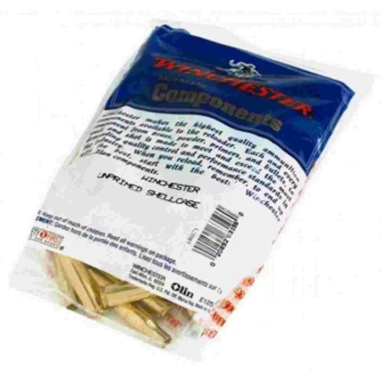 Winchester Unprimed Brass Handgun Cartridge Cases 100/ct 9mm Luger
