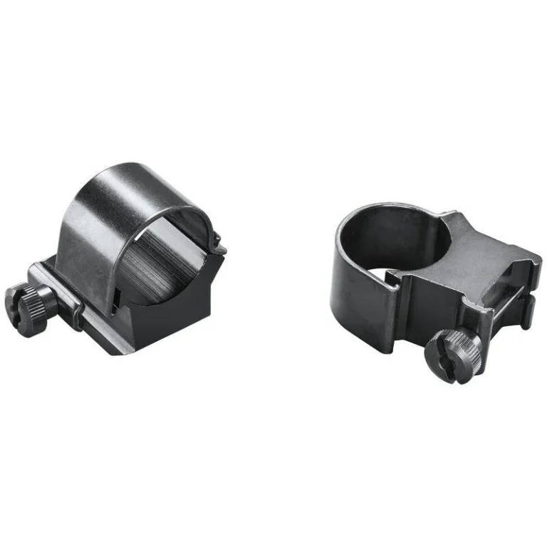 Weaver 1" Ring Detachable Top Mount Medium EXT Black Clam