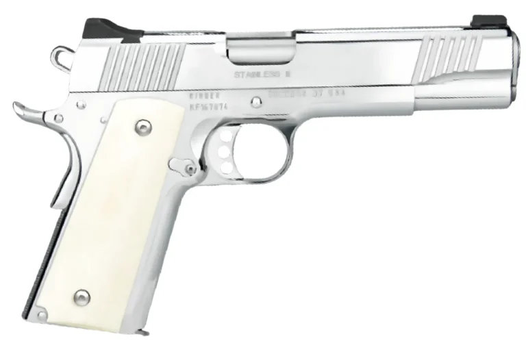 KIMBER STAINLESS II 38 SUPER HIGH POLISHED, G10 IVORY GRIPS